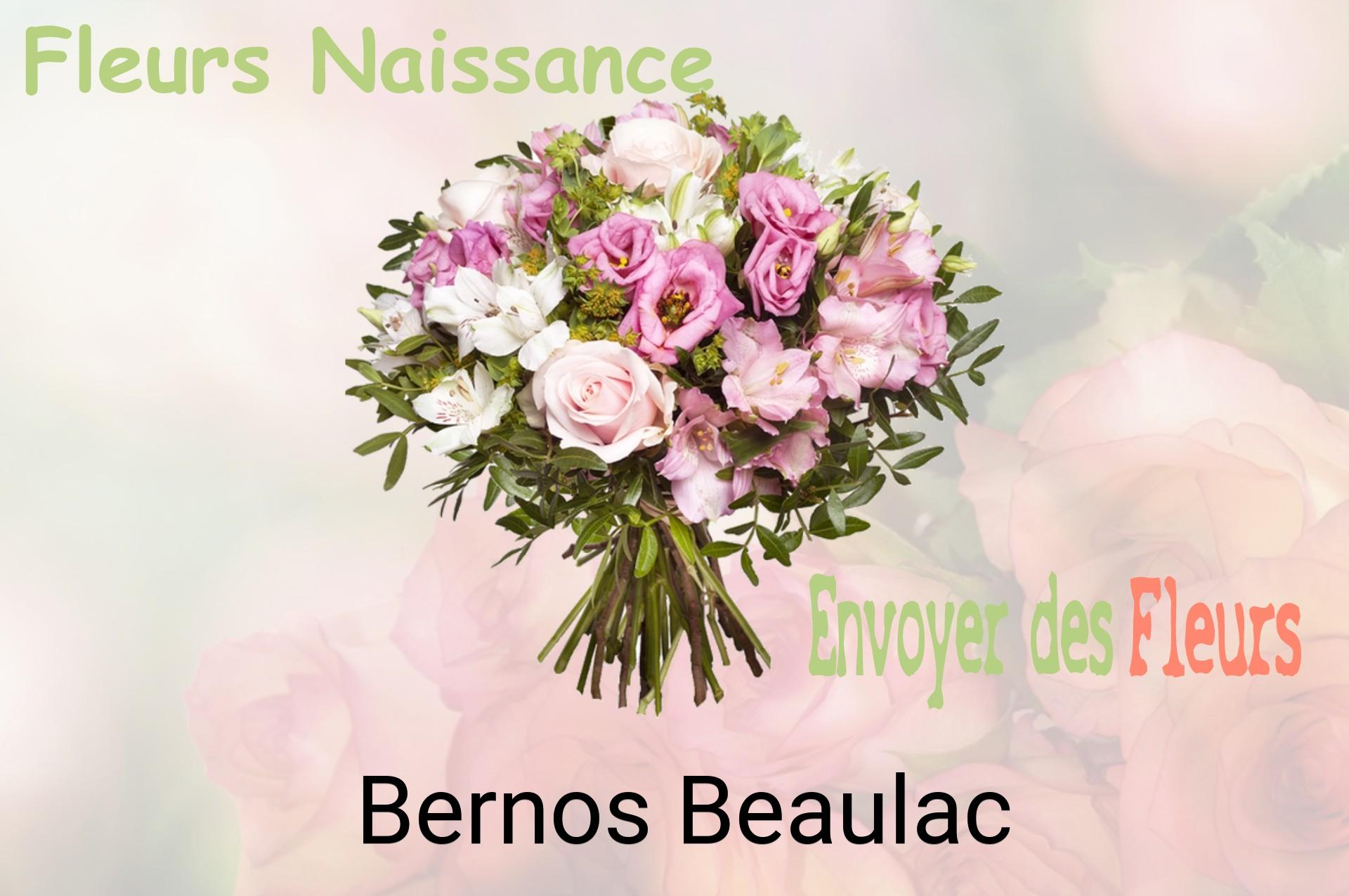 Bouquet de fleurs de naissance livré à Bernos-Beaulac